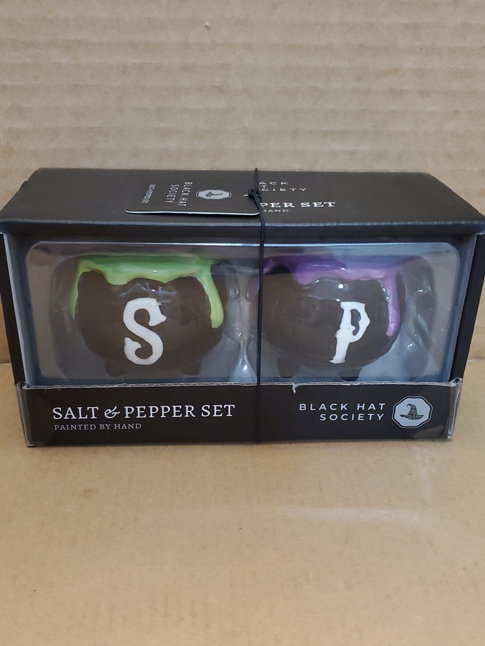Black Hat Society Halloween Salt & Pepper Set